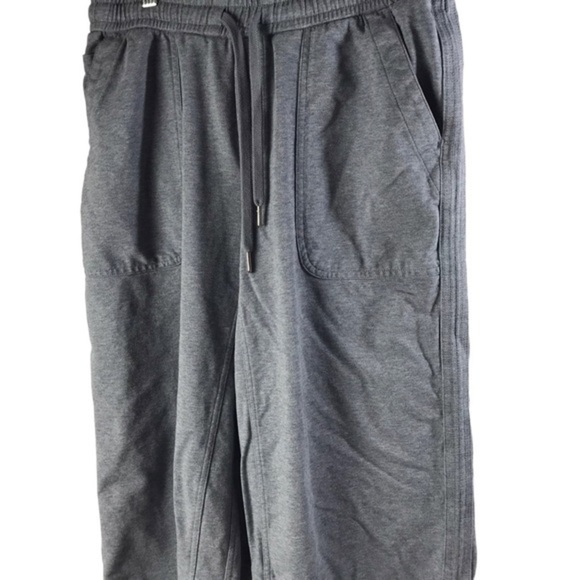 Athleta Women's 8P  Light Blue Farallon Heathered Wide Leg Crop Pant 657551-02 - Picture 4 of 8